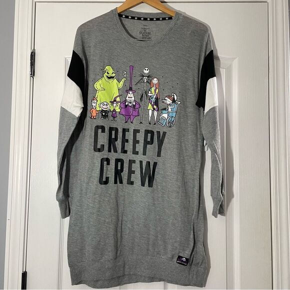 Disney's Nightmare Before Christmas Pajama Sleep Shirt Creepy Crew Size M - Picture 2 of 11